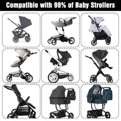 YBEATY stroller bag hook fits on carts, bikes, and wheelchairs.