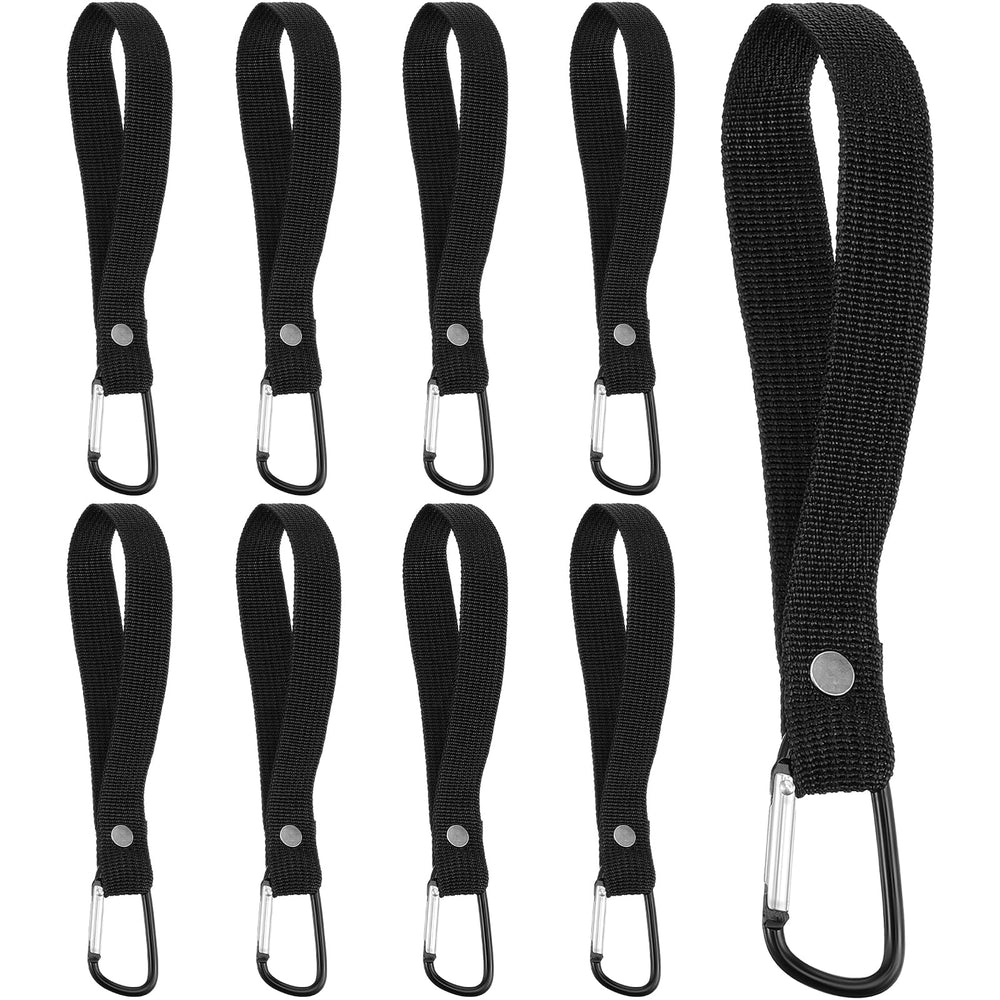 YBEATY 8-piece stroller hook set offers hands-free bag storage.