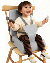 YCDTMY Toddler Booster Seat front view shows durable high-density foam for lasting support