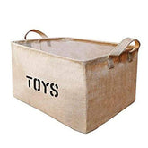 Youdepot toy storage organizer shows natural-jute-material for eco-friendly nursery organization