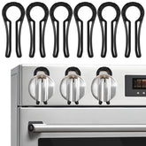 YTDSUP gas stove knob locks package shown for quick child-safety setup.