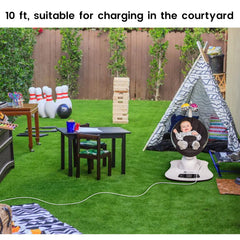 YEAOI 12V 3A AC adapter powers swings reliably.