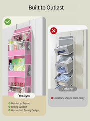 Yecaye door organizer mesh side pockets keep small items accessible