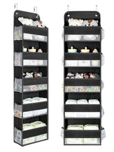 Yecaye over door organizer with five bins organizes nursery essentials at a glance.