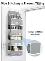 Yecaye organizer with six mesh pockets keeps small items visible and sorted.