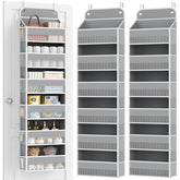 Yecaye over-the-door organizer 6-tier front view keeps daily items tidy behind a door.