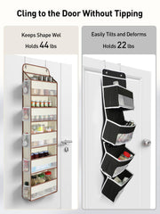 Yecaye door organizer side mesh pockets for small items within reach