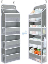 Yecaye over-the-door organizer shows four-tier bins for accessible storage in small spaces.