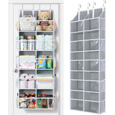 Yecaye over-the-door organizer front view shows five-tier storage for clutter-free rooms.