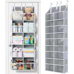Yecaye over-the-door organizer front view shows five-tier storage for clutter-free rooms.