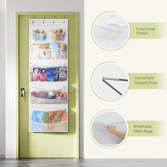 Yecaye mesh bottom pocket adds ventilation and easy visibility for larger items