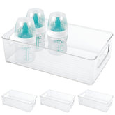 YeeBeny bottle organizer front view—durable BPA-free plastic for clutter-free counters.