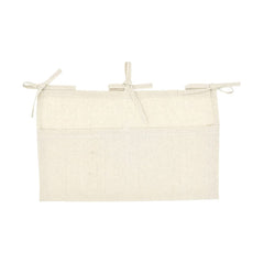 YeeMan Linen Baby Bedside Bag adjustable straps shown for secure hanging