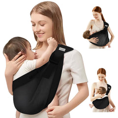 YEMKEZO baby sling carrier with soft fabric for all-season comfort