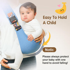 yemyig baby sling soft cotton fabric offers breathable comfort for caregiver and baby.