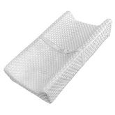 YENING mini baby diaper changing pad on dresser top with gray cover for easy diaper changes.