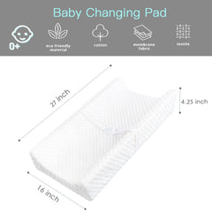 YENING Mini changing pad safety strap keeps baby secure.