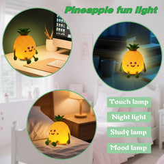 Yesinaly night light USB charging keeps bedside power convenient