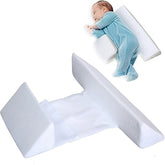 Yevclihds Baby Side Sleeper Weddge shows compact size for snug crib corner placement.
