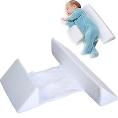 Yevclihds Baby Side Sleeper Weddge shows compact size for snug crib corner placement.