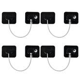 YEYA refrigerator lock with large adhesive base for secure toddler-proofing.