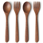 YFWOOD kids utensils spoons top view, lightweight easy-to-grip for self-feeding