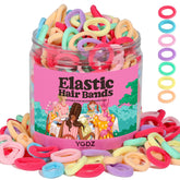 YGDZ baby hair ties in soft elastic multicolor for gentle toddler hairstyles.
