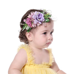 Yheahin newborn headband in soft nylon, gentle on skin and comfortable for all-day wear.