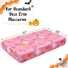 YHITBG pink crib sheet in soft breathable polyester enhances comfort
