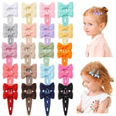 YHXX YLEN 40pcs hair bows clip set in bright colors for daily outfits.