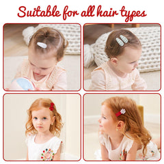 YHXX YLEN non-slip snap barrettes secure hair during active play.