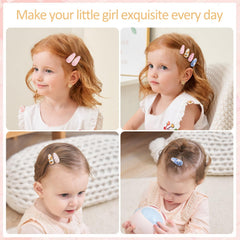 YHXX YLEN wrapped mini barrettes with soft cloth wrap for gentle, comfortable wear.