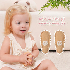 YLEN YHXX mini baby barrette embroidered-polka dot pattern adds playful charm.
