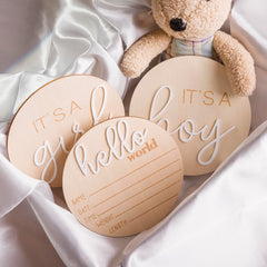 YHOLSDAS It s a Girl sign showcasing carved details and finish