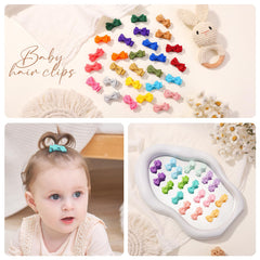 1.2 inch size on YHXX YLEN bows ideal for keeping bangs out of baby's face.