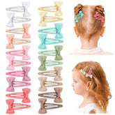 YHXX YLEN 20pcs hair bows clip set in vibrant colors for toddler styling