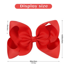 YHXX YLEN red bow clips wearable, complements party and everyday outfits.
