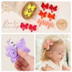 YHXX YLEN 3-inch bow with wrapped clip provides gentle, secure hold.