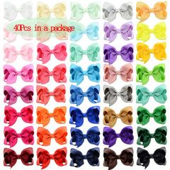 YHXX YLEN toddler bow on clip for easy, snag-free styling
