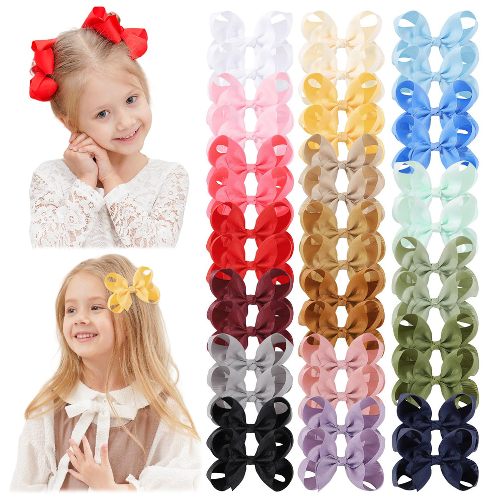YHXX YLEN 40pcs bows pack in colors for versatile everyday styling.