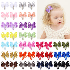 YHXX YLEN 40pcs snap baby hair bows set helps complete cute everyday outfits and keeps hair tidy.