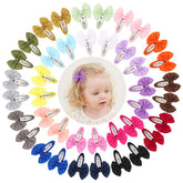 YHXX YLEN 40pcs snap hair bows pack, colorful daily wear option.