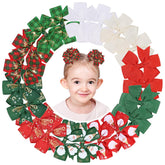 YHXX YLEN Christmas hair bows with alligator clip for secure festive styling