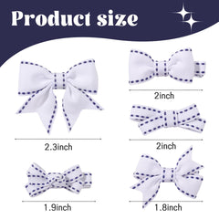 YHXX YLEN grosgrain stitch-edge bows add durable style to daily wear.