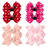 YHXX YLEN mouse ears bow clip in polka-dot for party-ready style