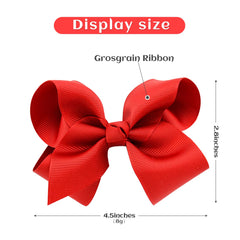 Closeup of YHXX YLEN red bows showing durable stitching
