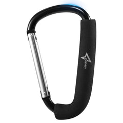YHYHKY stroller hook 6.3-inch carabiner clip keeps bags organized during strolls.