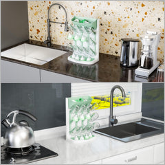 Yieach 90-degree inclined bracket drying rack demonstrates quick drainage