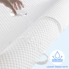 YIHATA bed rail non-slip bottom keeps the bumper in place on busy nights.