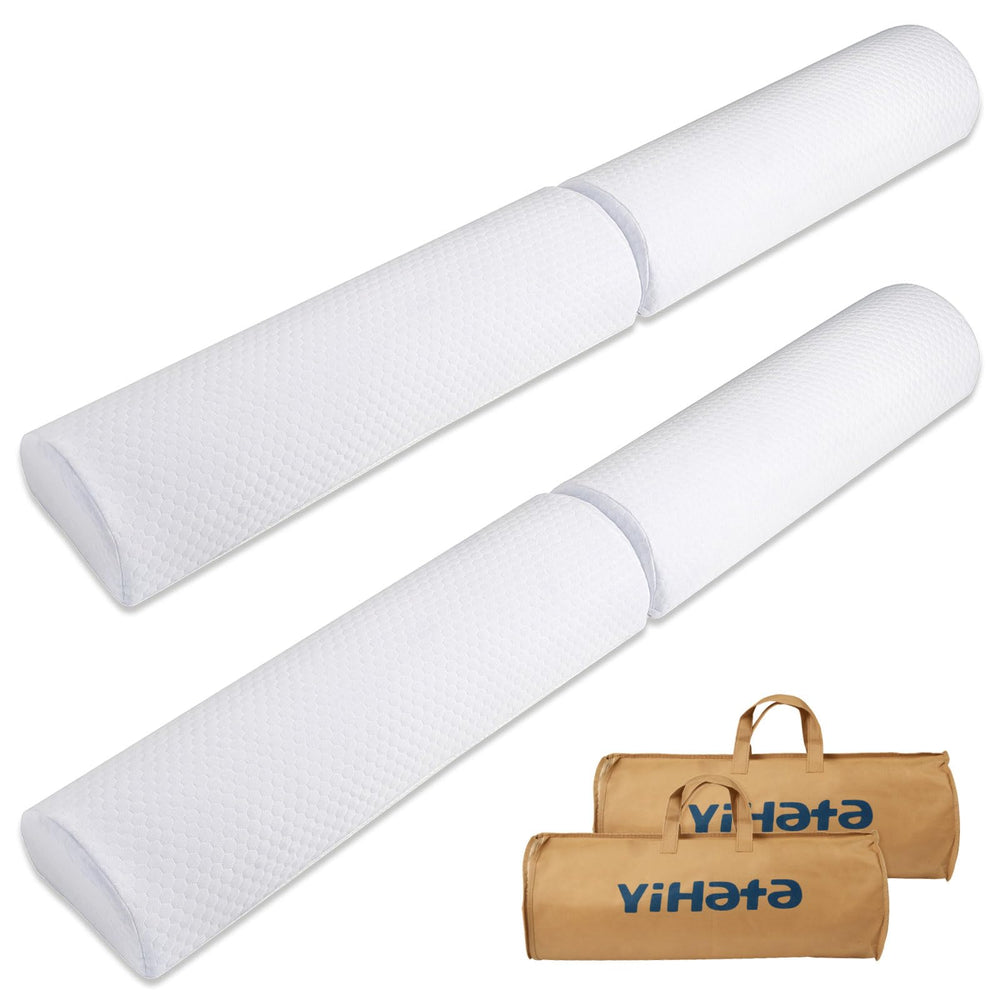 YIHATA bed rail toddler assembly step shows easy three-step setup